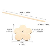 Load image into Gallery viewer, 1Pcs Wooden Doughnut Stand Donut Wall Display Holder Wedding Party Decor Dessert Doughnut Table Holder Kids Birthday
