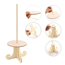 Load image into Gallery viewer, 1Pcs Wooden Doughnut Stand Donut Wall Display Holder Wedding Party Decor Dessert Doughnut Table Holder Kids Birthday
