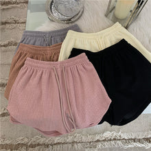 Load image into Gallery viewer, Women Shorts Summer High Waist Elastic Up Drawstring Wide Leg Sweat Short Fitness Running Shorts Loose Casual Large Sports Pants

