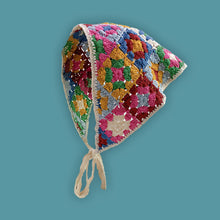 Load image into Gallery viewer, Sweet Cute Strap Hair Bag Headscarf Hat Small Mushroom Strawberry Handmade Crochet Hollow Triangle Headband Towel
