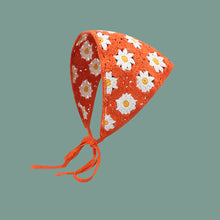 Load image into Gallery viewer, Sweet Cute Strap Hair Bag Headscarf Hat Small Mushroom Strawberry Handmade Crochet Hollow Triangle Headband Towel
