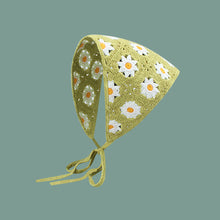 Load image into Gallery viewer, Sweet Cute Strap Hair Bag Headscarf Hat Small Mushroom Strawberry Handmade Crochet Hollow Triangle Headband Towel
