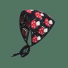 Load image into Gallery viewer, Sweet Cute Strap Hair Bag Headscarf Hat Small Mushroom Strawberry Handmade Crochet Hollow Triangle Headband Towel
