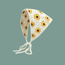 Load image into Gallery viewer, Sweet Cute Strap Hair Bag Headscarf Hat Small Mushroom Strawberry Handmade Crochet Hollow Triangle Headband Towel
