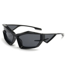 Load image into Gallery viewer, Retro UV400 Sunglasses Fashion Cat Eye Irregular Glasses Women Men Silver Mirror Goggles Unique Punk Sun Glasses Shades
