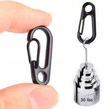 Load image into Gallery viewer, 50pcs Lobster Clasp Buckle Keychian Mini Carabiners Outdoor Camping Hiking Buckles Alloy Spring Snap Hooks Keychains Tool Clips
