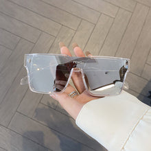 Load image into Gallery viewer, Fashion Oversized Square One-piece Sunglasses Women Retro Mirror Lens Eyewear Shades UV400 Men Punk Sun Glasses
