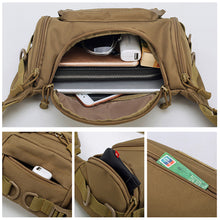 Load image into Gallery viewer, 1000D Men's Waterproof Oxford Belt Fanny Pack Shoulder Messenger Bag Tactical Chest Bags
