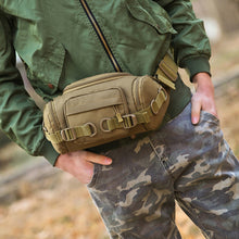 Load image into Gallery viewer, 1000D Men's Waterproof Oxford Belt Fanny Pack Shoulder Messenger Bag Tactical Chest Bags

