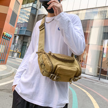 Load image into Gallery viewer, 1000D Men's Waterproof Oxford Belt Fanny Pack Shoulder Messenger Bag Tactical Chest Bags
