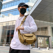 Load image into Gallery viewer, 1000D Men's Waterproof Oxford Belt Fanny Pack Shoulder Messenger Bag Tactical Chest Bags
