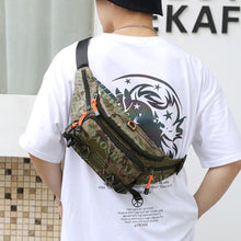 Load image into Gallery viewer, Unisex Waterproof Nylon Belt Fanny Pack Shoulder Messenger Bag Large Capacity Travel Pouch Sling Chest Waist Bags
