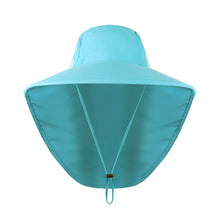Load image into Gallery viewer, UPF40+ Fisherman Fishing Hat Sunshade Nylon Widen Brim Quick Dry Breathable Sun Shield Cycling Climbing Running Hats
