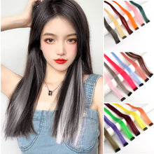 Load image into Gallery viewer, Colorful Wig Patches Hair Extensions Seamless Highlights Colored One Clip Ear Dye Gradient Wig Patches

