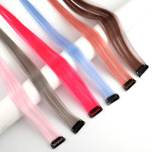 Load image into Gallery viewer, Colorful Wig Patches Hair Extensions Seamless Highlights Colored One Clip Ear Dye Gradient Wig Patches
