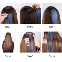 Load image into Gallery viewer, Colorful Wig Patches Hair Extensions Seamless Highlights Colored One Clip Ear Dye Gradient Wig Patches
