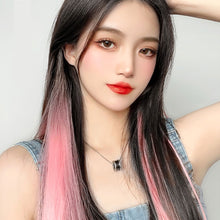 Load image into Gallery viewer, Colorful Wig Patches Hair Extensions Seamless Highlights Colored One Clip Ear Dye Gradient Wig Patches
