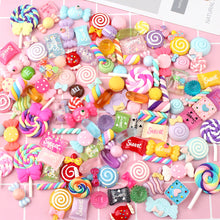 Load image into Gallery viewer, Colorful Resin Candy Accessories DIY Cute Mobile Phone Case Lollipop Diy Material Bag
