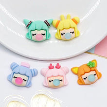 Load image into Gallery viewer, Cute Little Girl Manual DIY Blowing Bubble Resin Jewelry DIY Phone Case Hair Clip Accessories
