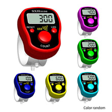 Load image into Gallery viewer, Portable Ring Type Luminous Finger Counter LED Display Prayer Times Light Full Hundred Sound Counter
