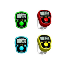 Load image into Gallery viewer, Portable Ring Type Luminous Finger Counter LED Display Prayer Times Light Full Hundred Sound Counter
