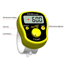 Load image into Gallery viewer, Portable Ring Type Luminous Finger Counter LED Display Prayer Times Light Full Hundred Sound Counter
