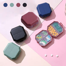 Load image into Gallery viewer, Portable Mini 6-grid Medicine Box Portable One Week Dose Medicine Box Pill Packaging Sealed Storage Box
