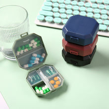 Load image into Gallery viewer, Portable Mini 6-grid Medicine Box Portable One Week Dose Medicine Box Pill Packaging Sealed Storage Box
