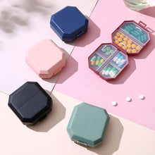 Load image into Gallery viewer, Portable Mini 6-grid Medicine Box Portable One Week Dose Medicine Box Pill Packaging Sealed Storage Box
