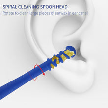Load image into Gallery viewer, Spiral Cleaning Ear Spoon Large Chunks of Earwax 360 ° Cleaning of The External Auditory Canal Spoon Care Ear Clean Tool Earpick
