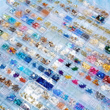 Load image into Gallery viewer, 12 Grids/set Ocean Series Nail Decoration Accessories Metal Rivet Sequins Multiple Styles Manicure Art Ornaments
