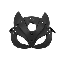 Load image into Gallery viewer, Leather SM Fox Eye Mask Ball Role Playing Mask PU Fun Mask Foreign Trade Cross Border Adult Performance Props
