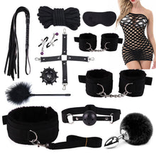 Load image into Gallery viewer, 12pcs Nylon Ribbon Plush Couple Binding Whip Whip Fun Toys Bondage Restraint Sex Toys Couples Games

