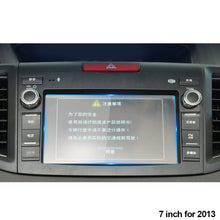 Load image into Gallery viewer, 5inch/7inch/9inch Car GPS Navigation Tempered High-definition Screen Dashboard Display Protector Cover Interior Protective Film Accessories For Honda CRV 2017-2021
