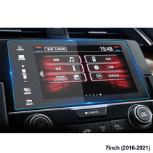 Load image into Gallery viewer, 7inch/9inch Car GPS Navigation High-definition Tempered Screen Dashboard Display Protector Cover Interior Protective Film Accessories For Honda civic 2016-2022
