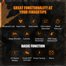 Load image into Gallery viewer, Smart Watch Men Bluetooth Call Waterproof Watches Blood Pressure Outdoor Sport Smartwatch For Android Xiaomi Huawei Ios
