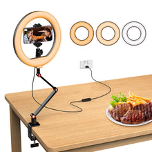 Load image into Gallery viewer, Desktop Overlook Bracket Ring Fill Light Douyin Kuaishou Video Photography Mobile Live Live Photo Lighting

