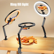 Load image into Gallery viewer, Desktop Overlook Bracket Ring Fill Light Douyin Kuaishou Video Photography Mobile Live Live Photo Lighting
