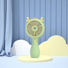 Load image into Gallery viewer, Handheld Mini Fan USB Charging Fan with Air Humidifier Conditioner 2 Speeds Adujustable Summer Cooling Fan for Camping Outdoor
