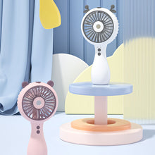 Load image into Gallery viewer, Handheld Mini Fan USB Charging Fan with Air Humidifier Conditioner 2 Speeds Adujustable Summer Cooling Fan for Camping Outdoor
