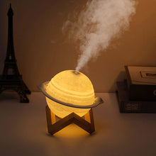 Load image into Gallery viewer, 880ml 3D Moon Lamp Air Humidifier 3 Colors Moon Night Light Humidifier LED Dimmable USB Humidificador Mist Maker
