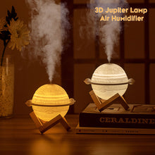 Load image into Gallery viewer, 880ml 3D Moon Lamp Air Humidifier 3 Colors Moon Night Light Humidifier LED Dimmable USB Humidificador Mist Maker
