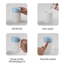 Load image into Gallery viewer, 300ml Chic Mini Air Humidifier with Night Light Essential Oil Diffuser USB Mist Maker Car Air Freshener for Bedroom Office
