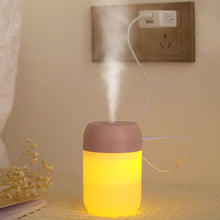 Load image into Gallery viewer, 300ml Chic Mini Air Humidifier with Night Light Essential Oil Diffuser USB Mist Maker Car Air Freshener for Bedroom Office
