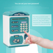 Load image into Gallery viewer, Kids Electronic Piggy Bank ATM Saving Money Jar Safe Toys Girls Pot Machine Boys Box Password Coin Electronics Mini Digital Cash
