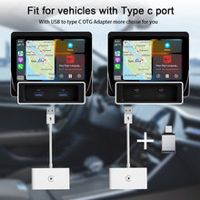 Load image into Gallery viewer, Wireless CarPlay Adapter for lPhone Wireless Auto Car Adapter,Apple Wireless Carplay Dongle,Plug Play 5GHz WiFi Online Update
