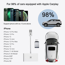 Load image into Gallery viewer, Wireless CarPlay Adapter for lPhone Wireless Auto Car Adapter,Apple Wireless Carplay Dongle,Plug Play 5GHz WiFi Online Update
