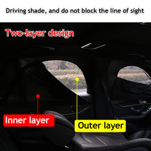 Load image into Gallery viewer, 2Pcs Car Window Shade Side Window Sun Shade Breathable Anti-mosquito Mesh With Zipper Car Window Screen Covers for Universal Vehicle

