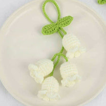Load image into Gallery viewer, Car Pendant Cute Hand-woven Lily Of The Valley Auto Rearview Mirror Pendant Car Interior Decoration Accessories Auto Ornament Gift
