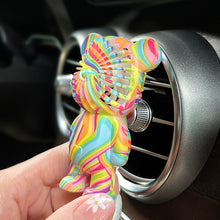 Load image into Gallery viewer, Mini Car Fan Car Air Vent Outlet Perfume Clip Air Freshener Fan Charm Bear Decor Automobile Interior Decoration Accessories
